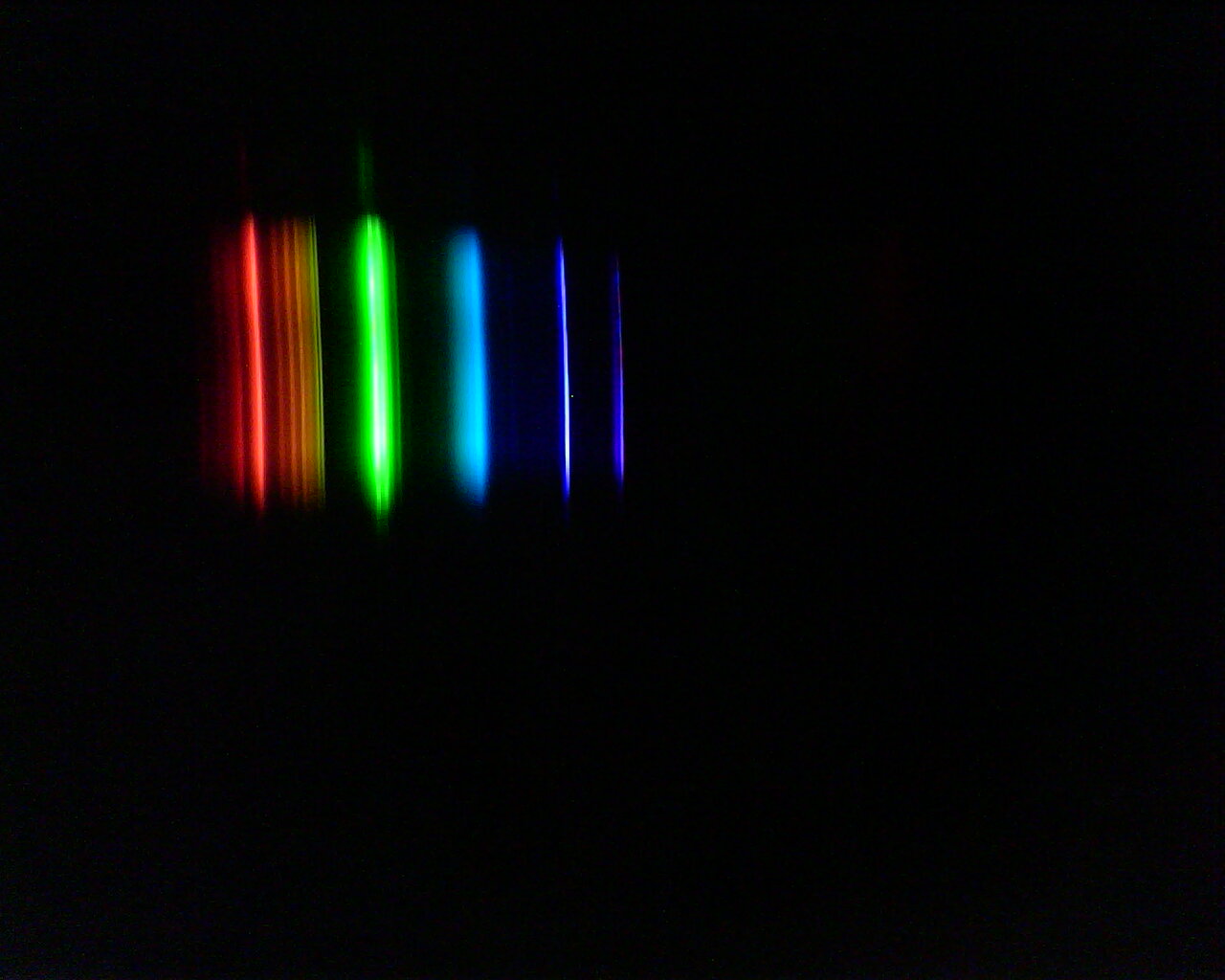 Spectrum of energy saving lightbulb for calibration
